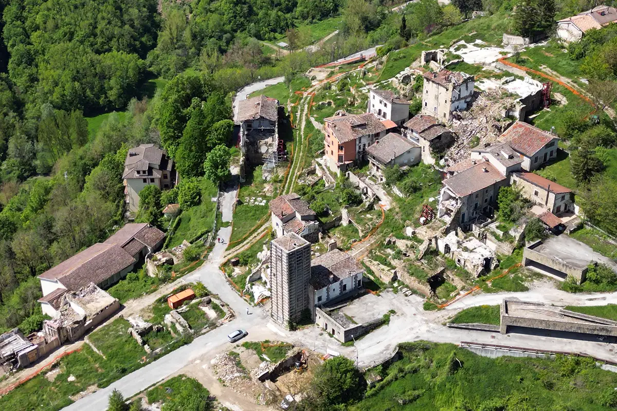 Ricostruzione Accumoli (RI) — vista d'insieme